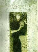 Gustav Klimt tragedin oil on canvas